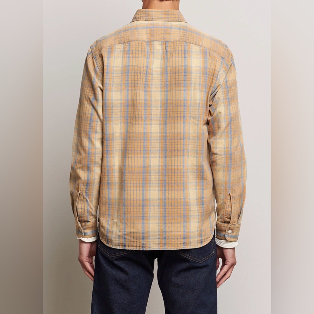 RRL Yellow Multi Shirt Sz M - Picture 3 of 7